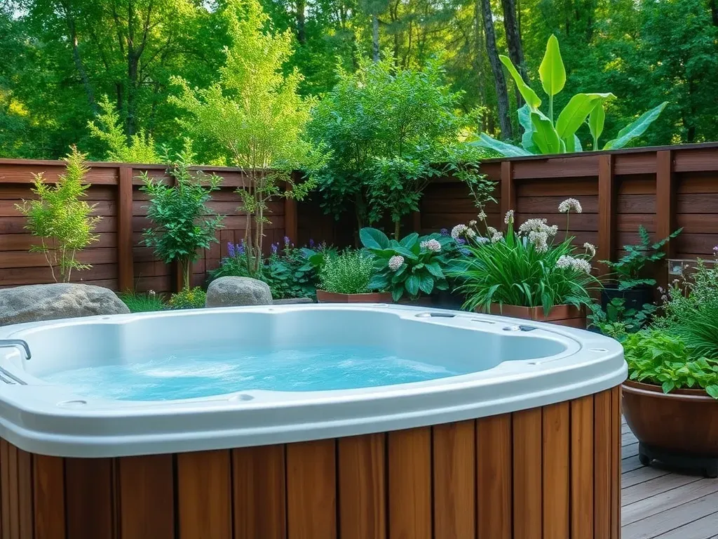 Jacuzzi ogrodowe na drewno